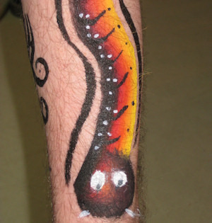 Snake on an arm