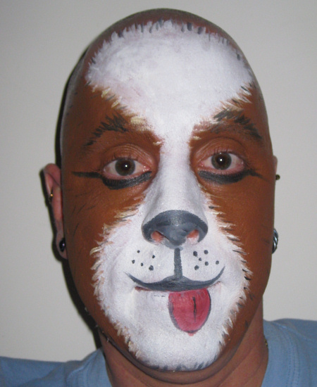 Dog face painting