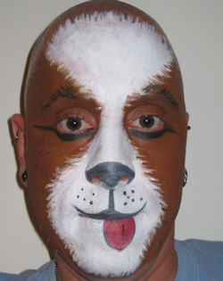 dog face painting